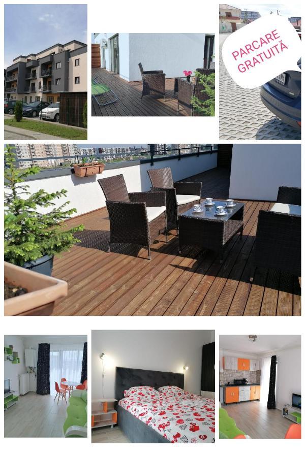 Ama Apartament Cu Terasa 50 Mp & Parcare Braşov Eksteriør bilde